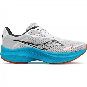 Saucony Axon 3 Men's Running Shoes Grey / Turquoise | Riyadh JRHXP