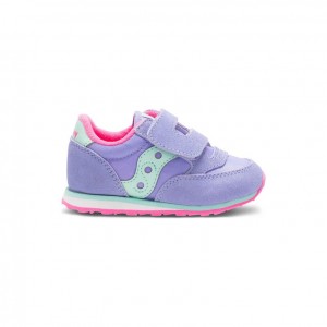 Saucony Baby Jazz Hook & Loop Little Kids' Sneakers Purple | Riyadh YXEMZ