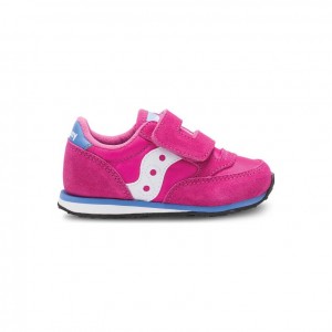 Saucony Baby Jazz Hook & Loop Little Kids' Sneakers Pink | KSA HQXJV