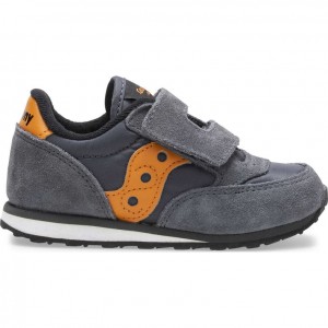 Saucony Baby Jazz Hook & Loop Little Kids' Sneakers Grey | Riyadh HGCBY