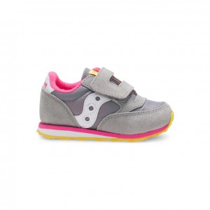 Saucony Baby Jazz Hook & Loop Little Kids' Sneakers Grey | KSA JLTUS