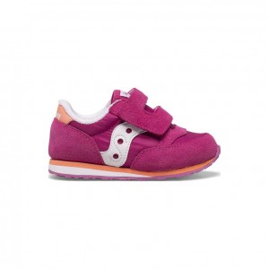 Saucony Baby Jazz Hook & Loop Little Kids' Sneakers Fuchsia | Riyadh QEALN