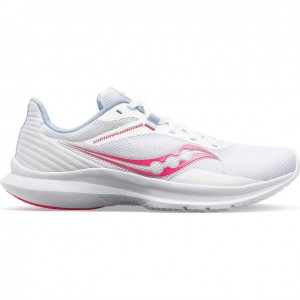 Saucony Convergence Women's Running Shoes White / Pink | KSA GBEYZ