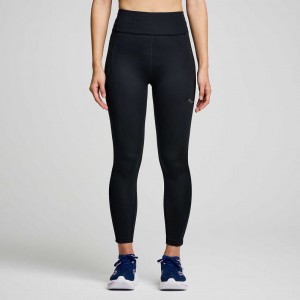 Saucony Fortify Crop Women's Tight Black | KSA VPITN