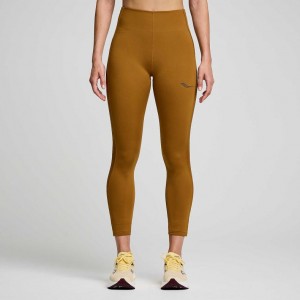 Saucony Fortify Viz Women's Tight Brown | Riyadh GPQFV