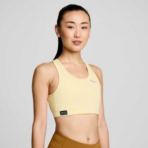 Saucony Fortify Women's Bra Yellow | Riyadh DUNQK