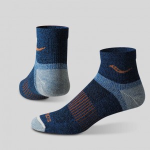 Saucony Inferno Merino Wool Blend Quarter 3-Pack Men's Socks Multicolor | KSA DPWVZ