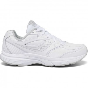 Saucony Integrity Walker 3 Extra Women's Wide Running Shoes White | Jeddah IGCLA