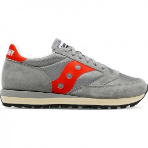 Saucony Jazz 81 Men's Sneakers Grey / Red | Jeddah YRUWA