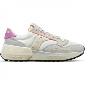 Saucony Jazz NXT Women's Sneakers White / Grey / Rose | Jeddah NAOQV