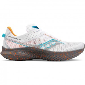 Saucony Kinvara 14 Men's Running Shoes White | KSA NGTXZ