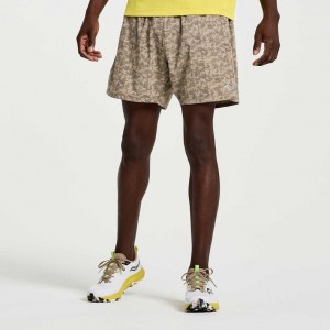 Saucony Outpace 5" Men's Shorts Camo | Riyadh RAWVC