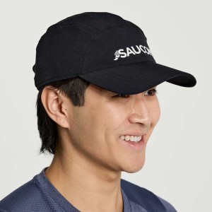 Saucony Outpace Men's Hat Black | Riyadh QVAXZ