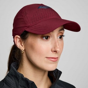 Saucony Outpace Petite Women's Hat Burgundy | Riyadh IUYGS