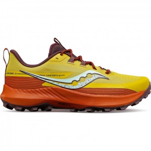 Saucony Peregrine 13 Men's Trail Running Shoes Yellow / Orange | Jeddah UJNZP