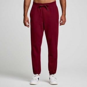 Saucony Recovery Men's Jogger Burgundy | KSA SGRLM