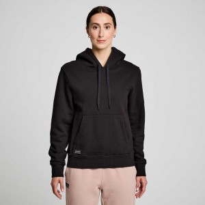 Saucony Recovery Women's Hoodie Black | Jeddah ZHLDQ