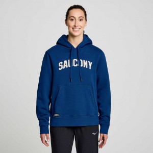 Saucony Recovery Women's Hoodie Indigo | KSA RVAEF