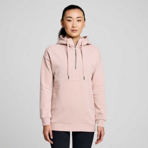 Saucony Recovery Zip Tunic Women's Hoodie Pink | Riyadh AICTF