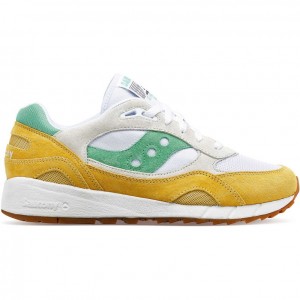 Saucony Shadow 6000 Women's Sneakers White / Yellow / Green | Riyadh PUORQ