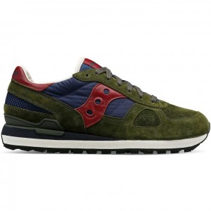 Saucony Shadow Original Premium Men's Sneakers Olive | Riyadh DVXJK