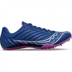 Saucony Spitfire 5 Women's Spikes Indigo | Riyadh FSGZL