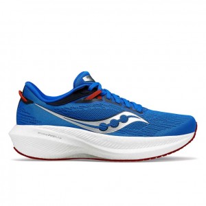 Saucony Triumph 21 Men's Running Shoes Blue | Jeddah RHJVW