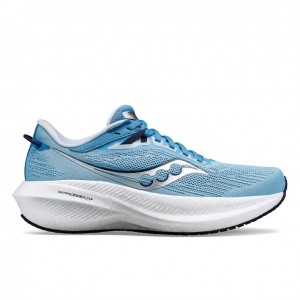 Saucony Triumph 21 Women's Running Shoes Blue | Jeddah WQBUC