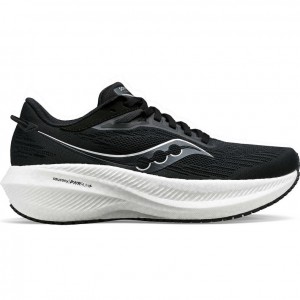 Saucony Triumph 21 Women's Wide Running Shoes Black / White | Riyadh LPFYK