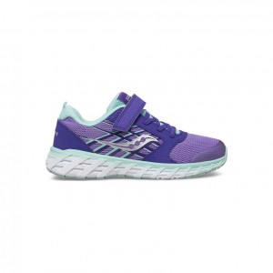 Saucony Wind 2.0 A/C Big Kids' Sneakers Purple | Riyadh LIJPN