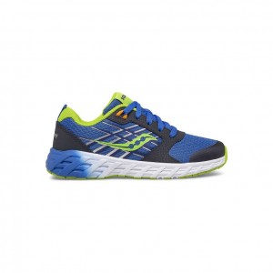 Saucony Wind 2.0 Lace Big Kids' Sneakers Blue / Green | Jeddah SKIPG