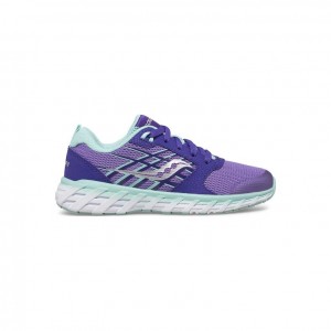 Saucony Wind 2.0 Lace Big Kids' Sneakers Purple | KSA AQIMJ