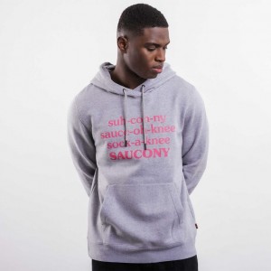 Saucony X Frank Cooke Rested Men's Hoodie Light Grey | KSA KNEVB