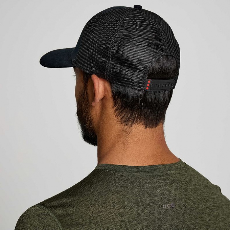 Saucony Adjustable Snap Back Men's Trucker Hats Black | Riyadh WUPFC