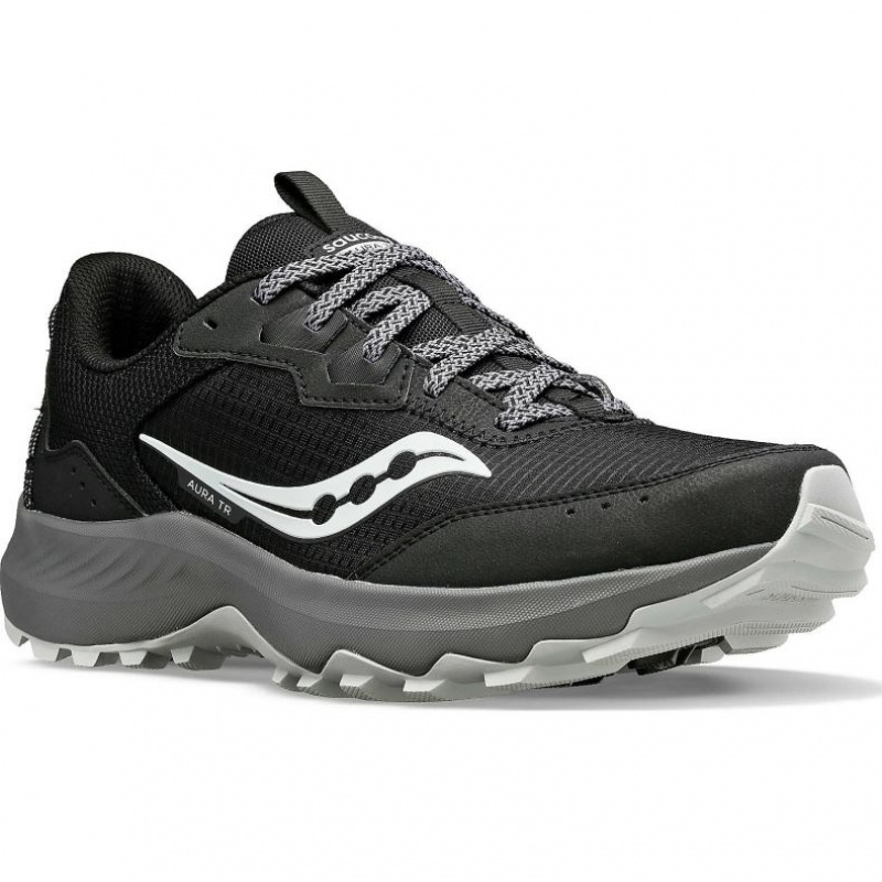 Saucony Aura TR Men's Wide Running Shoes Black | Riyadh SXLCO