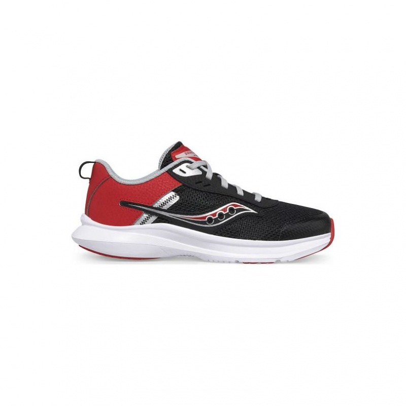 Saucony Axon 3 Big Kids\' Sneakers Black / Red | Riyadh NLRAP