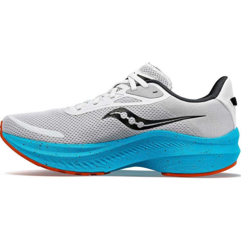 Saucony Axon 3 Men's Running Shoes Grey / Turquoise | Riyadh JRHXP