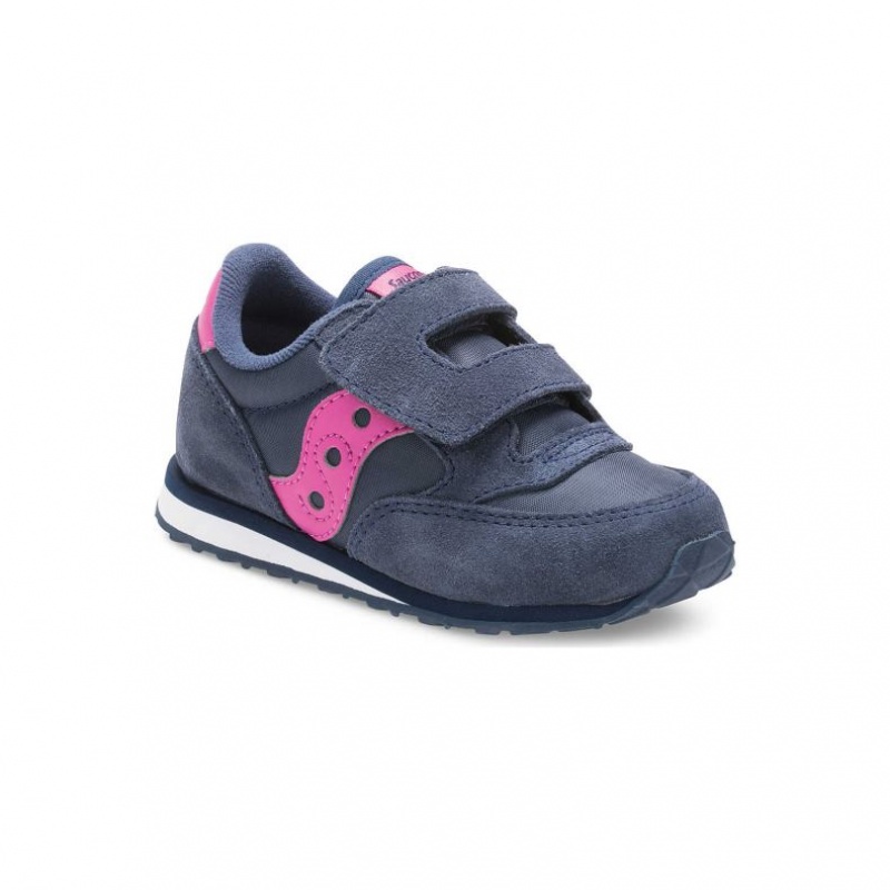 Saucony Baby Jazz Hook & Loop Little Kids' Sneakers Navy | Jeddah AVUCD