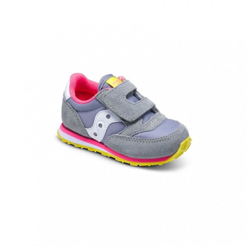 Saucony Baby Jazz Hook & Loop Little Kids' Sneakers Grey | KSA JLTUS