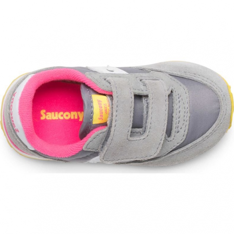 Saucony Baby Jazz Hook & Loop Little Kids' Sneakers Grey | KSA JLTUS