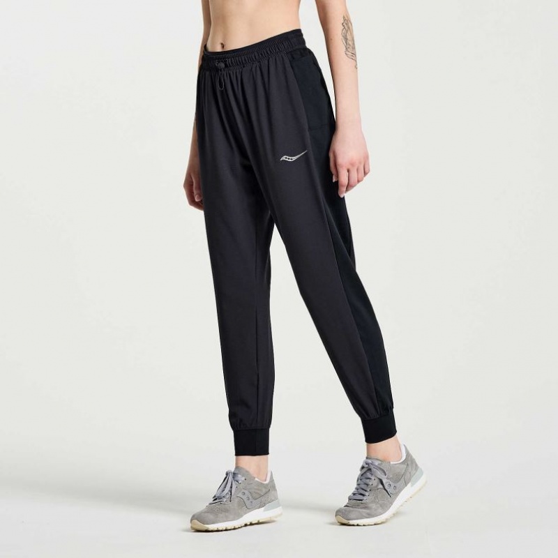 Saucony Boston Woven Women's Jogger Black | KSA OUEKL