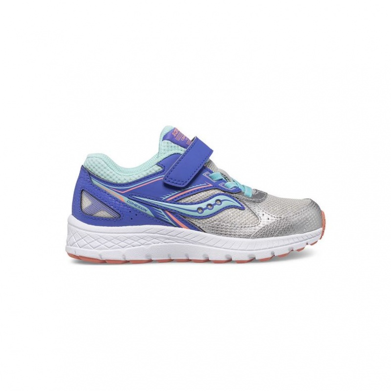 Saucony Cohesion 14 A/C Big Kids\' Sneakers Silver | Riyadh EJUDK