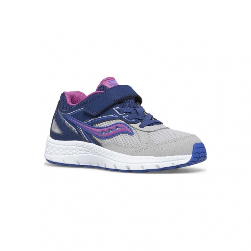 Saucony Cohesion 14 A/C Big Kids' Sneakers Navy / Grey | KSA EHWRF