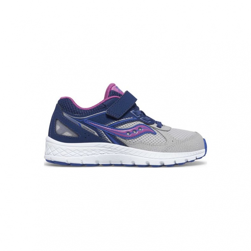 Saucony Cohesion 14 A/C Big Kids\' Sneakers Navy / Grey | KSA EHWRF