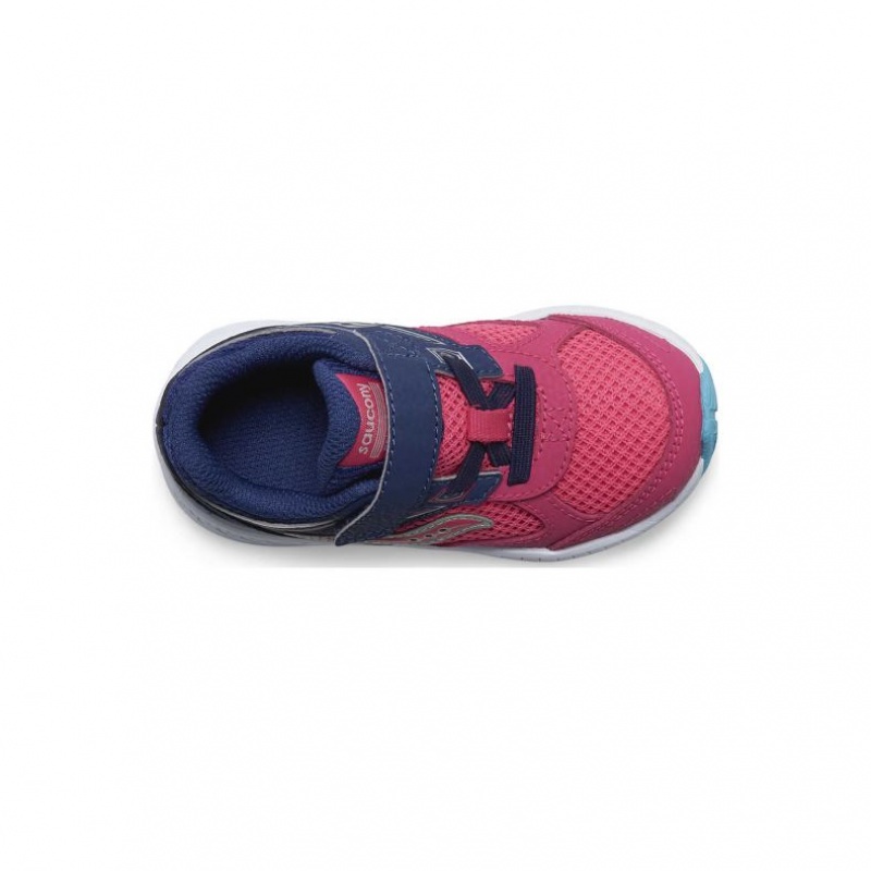 Saucony Cohesion 14 A/C Jr. Little Kids' Sneakers Pink / Navy | Jeddah VYIGM