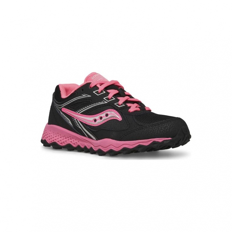 Saucony Cohesion TR14 Lace Big Kids' Sneakers Black / Pink | KSA YPLQE