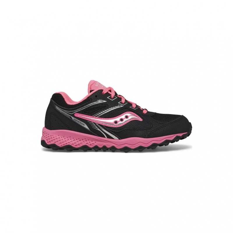 Saucony Cohesion TR14 Lace Big Kids\' Sneakers Black / Pink | KSA YPLQE