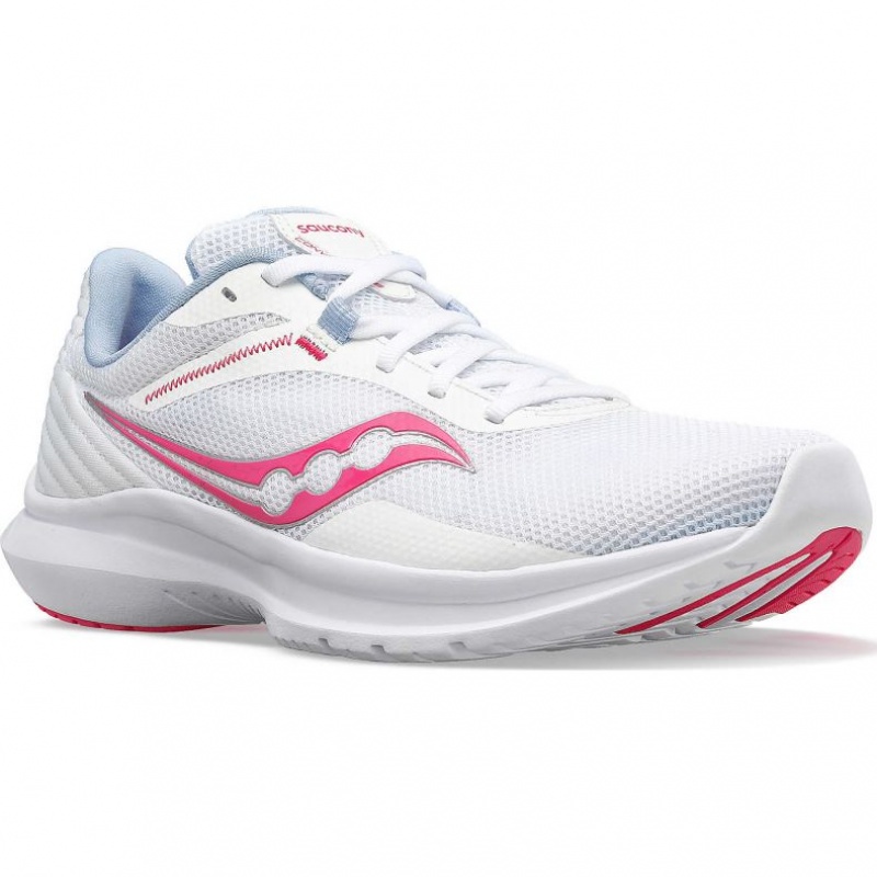 Saucony Convergence Women's Running Shoes White / Pink | KSA GBEYZ