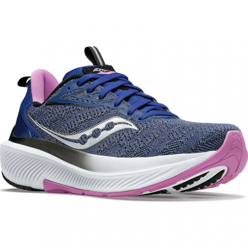 Saucony Echelon 9 Women's Wide Running Shoes Indigo | Jeddah ZIKUQ