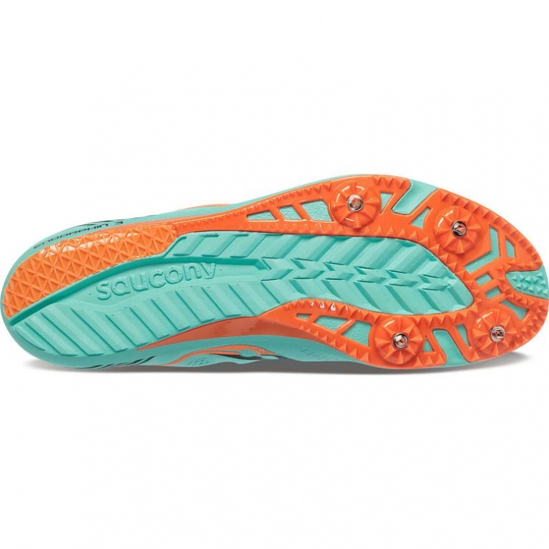 Saucony Endorphin 3 Men's Spikes Turquoise | Riyadh OIWFE